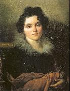 Kiprensky, Orest Portrait of Darya Khvostova Spain oil painting reproduction
